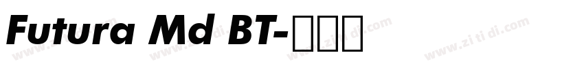 Futura Md BT字体转换